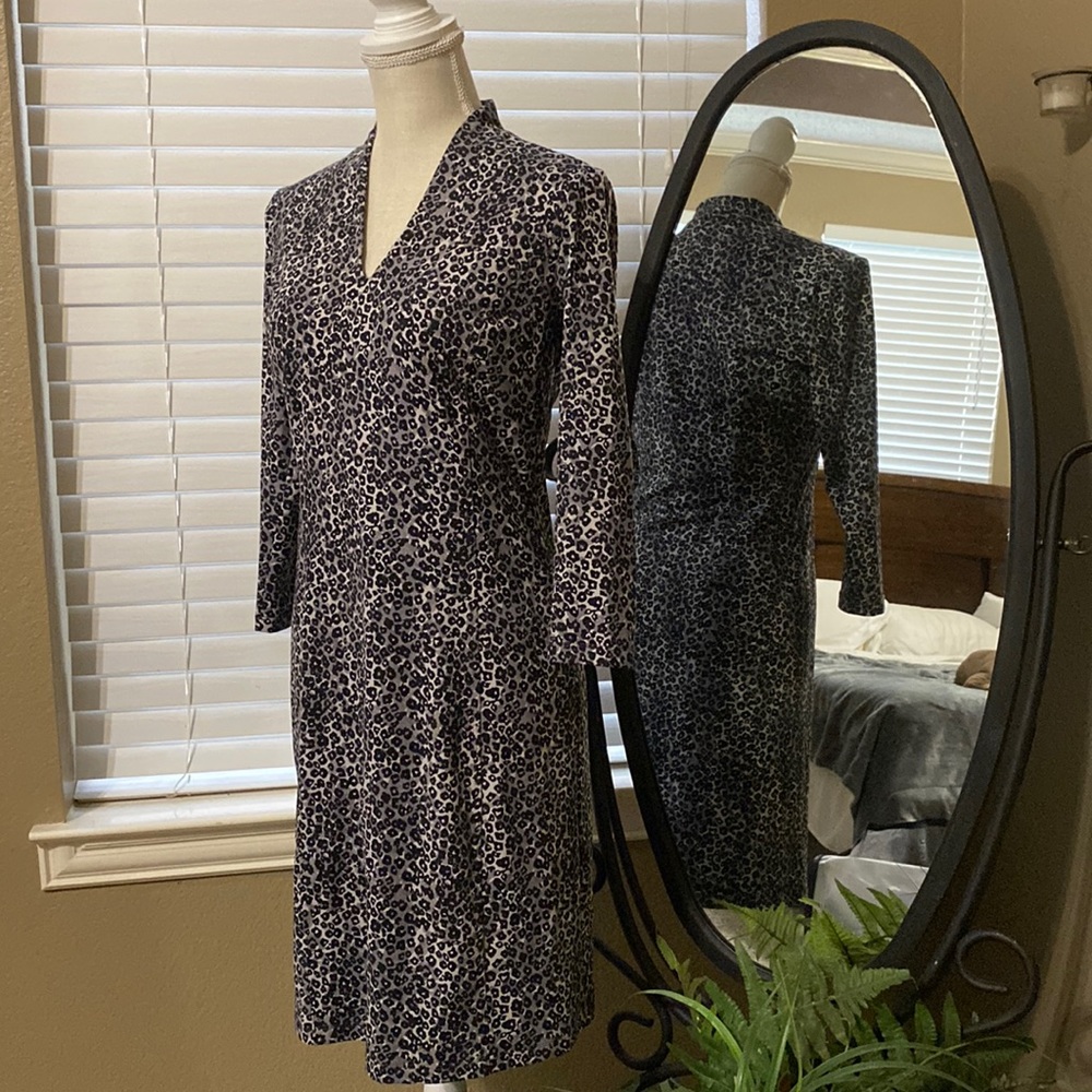 J. McLaughlin cheetah print dress